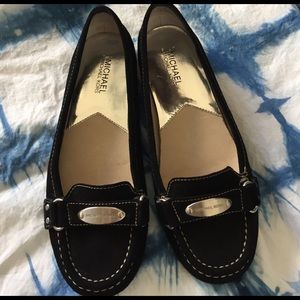 Michael Kors suede slip on loafer