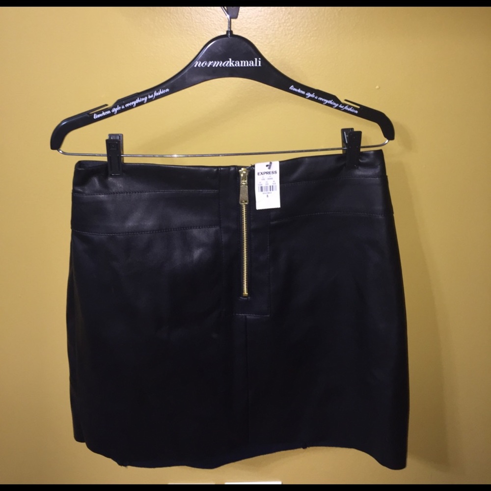 express faux leather skirt