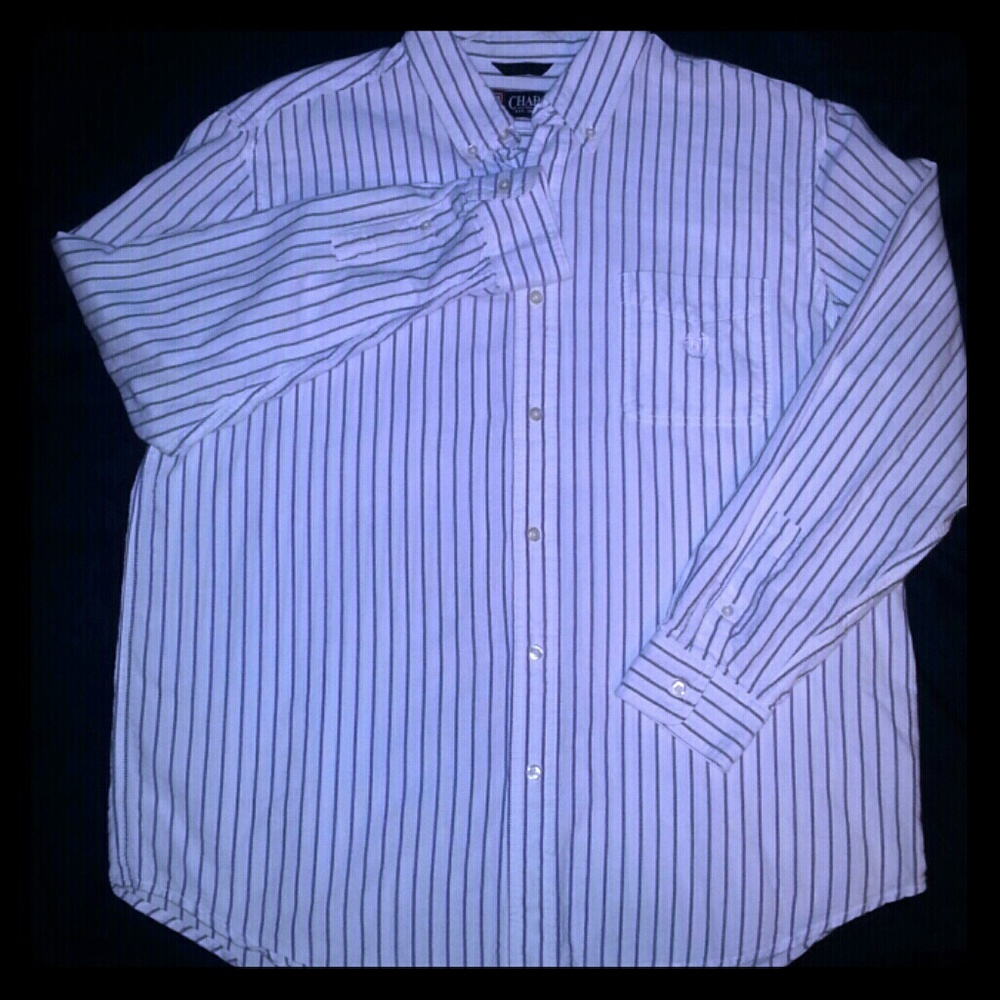 Chaps striped button down shirt