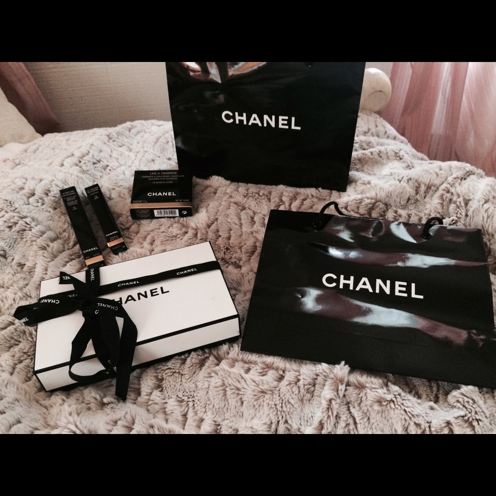 Chanel boxes and bags