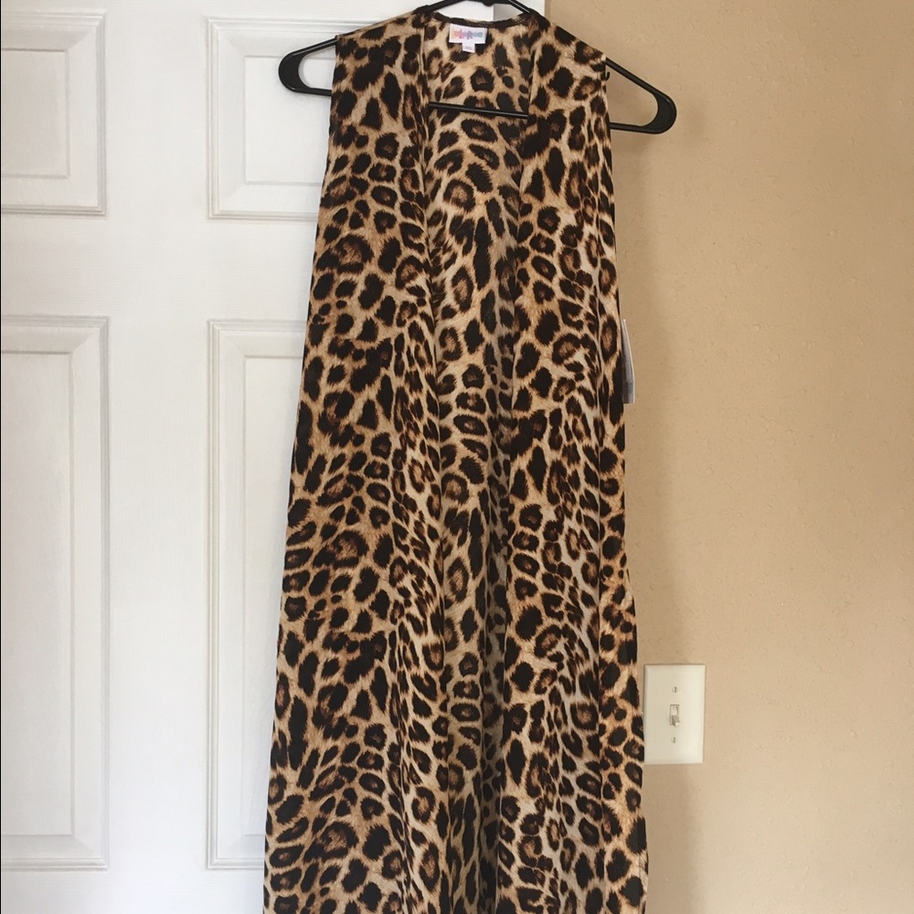 LuLaRoe Leopard Cheetah Joy Vest
