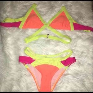 Neon swimsuit