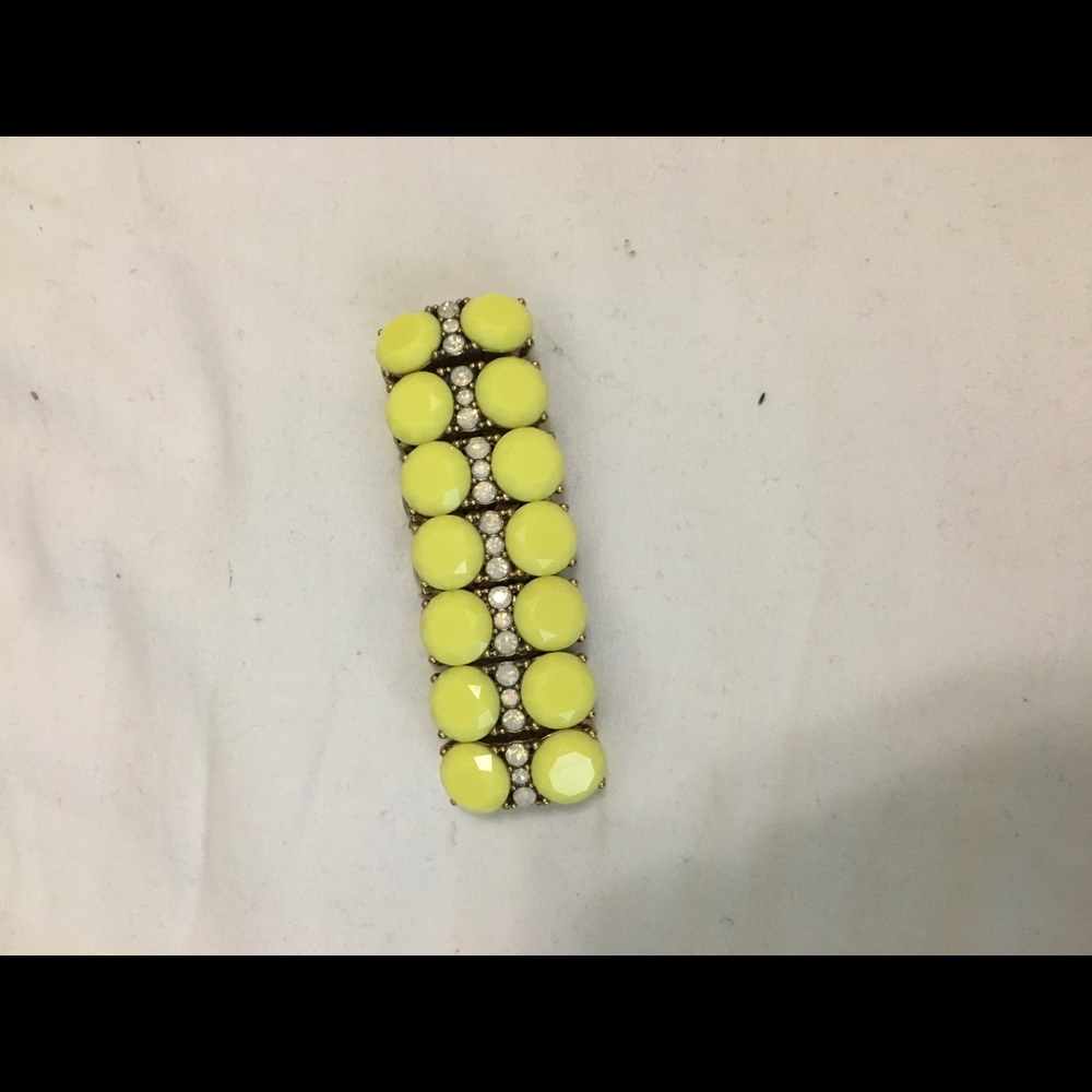 Yellow statement bracelet