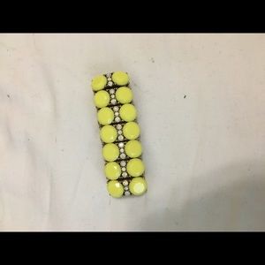 Yellow statement bracelet