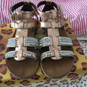 Naturino girls rhinestone gladiator sandals