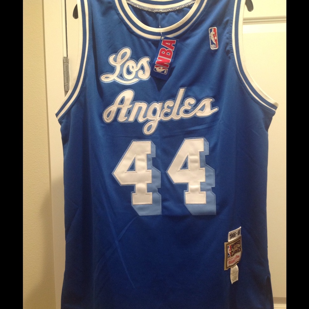 ⤵️Los Angeles Lakers Jerry West #44 Jersey~Sz 52