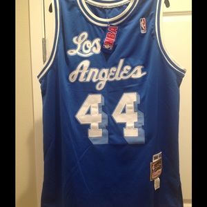 ⤵️Los Angeles Lakers Jerry West #44 Jersey~Sz 52