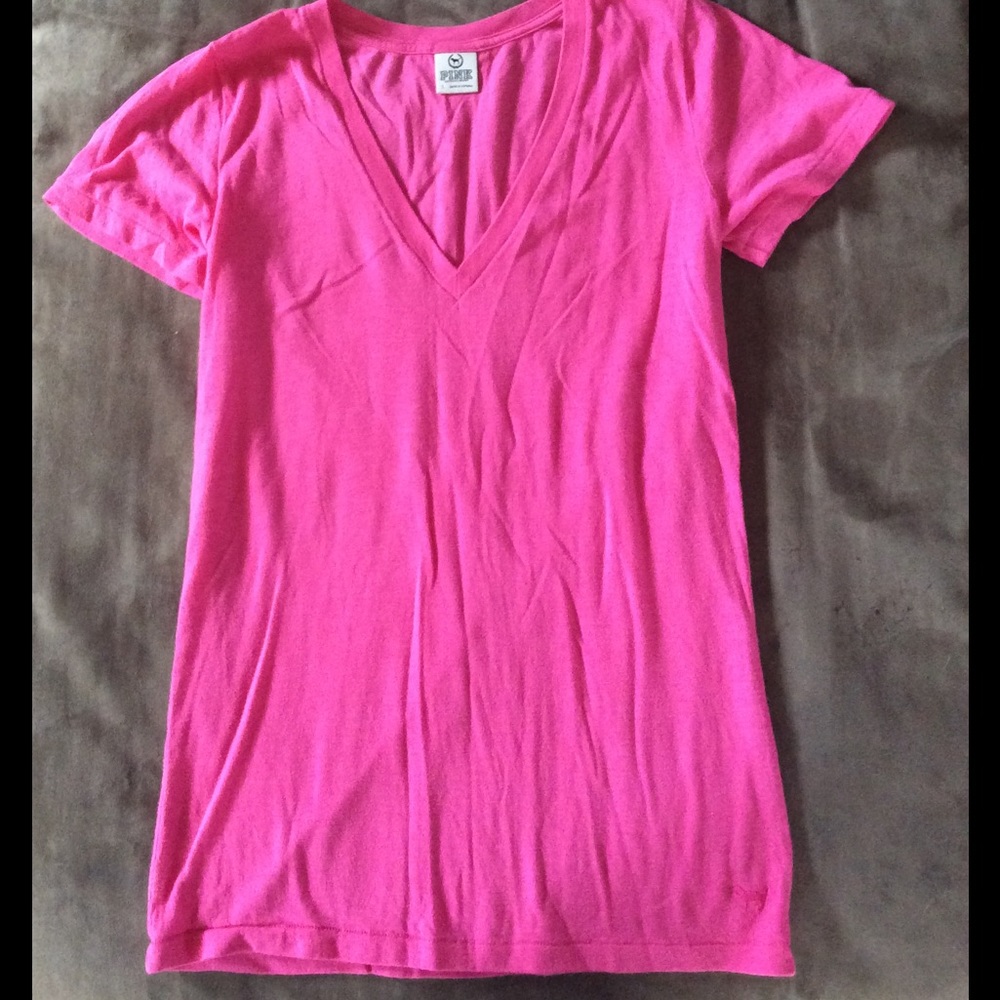 Victoria's Secret Pink V Neck T-Shirt