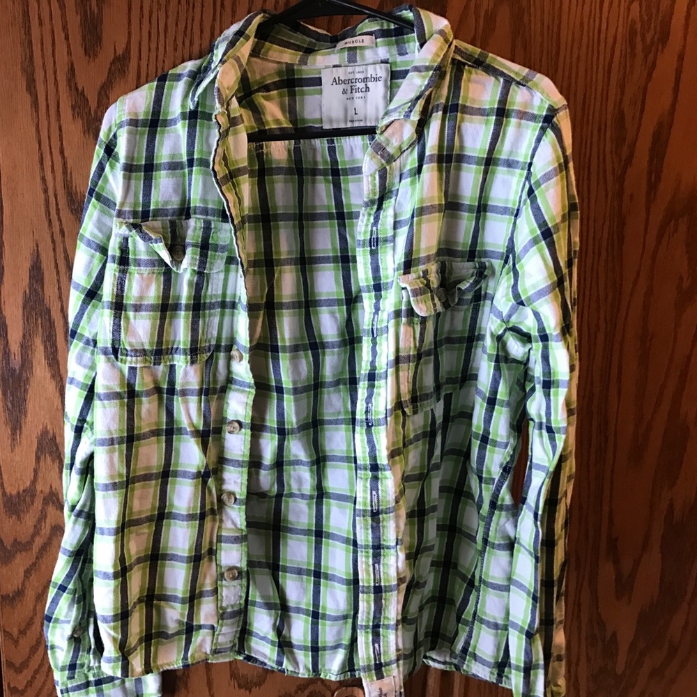 Abercrombie and Fitch long sleeve button up - Picture 2 of 3
