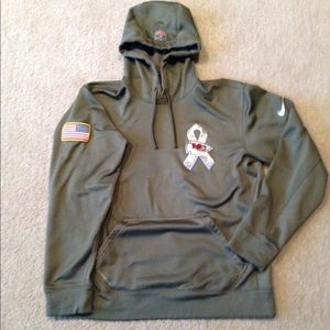 Limited Edition Nike Chiefs hoodie in army green