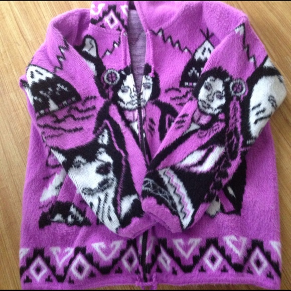 Sale❤️Artesanias wool zip hoodie sweater - Picture 2 of 8