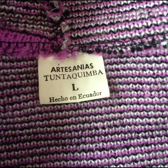 Sale❤️Artesanias wool zip hoodie sweater - Picture 3 of 8