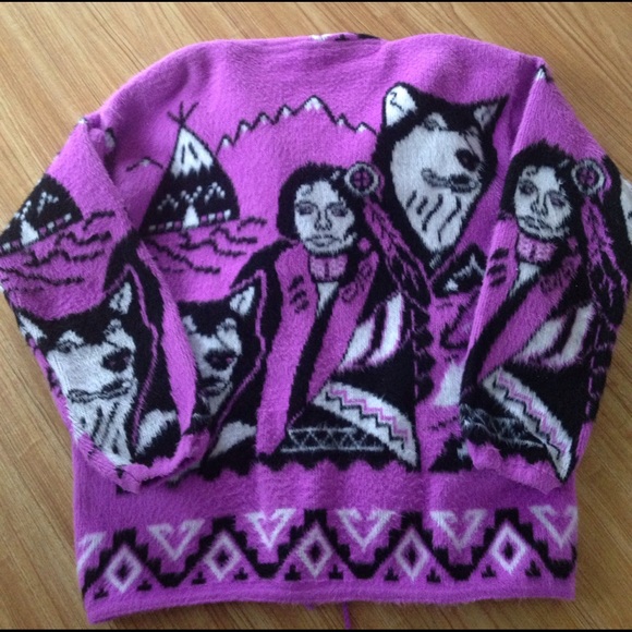 Sale❤️Artesanias wool zip hoodie sweater - Picture 5 of 8