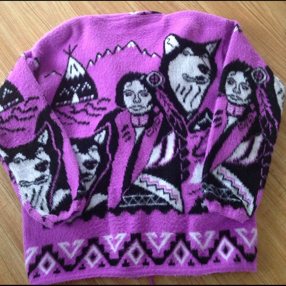 Sale❤️Artesanias wool zip hoodie sweater - Picture 6 of 8