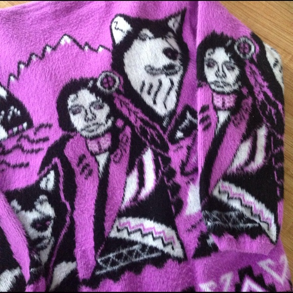 Sale❤️Artesanias wool zip hoodie sweater - Picture 7 of 8