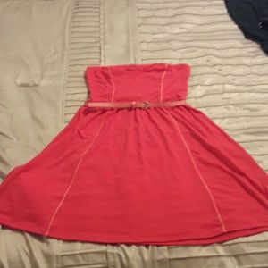 Strapless day time dress