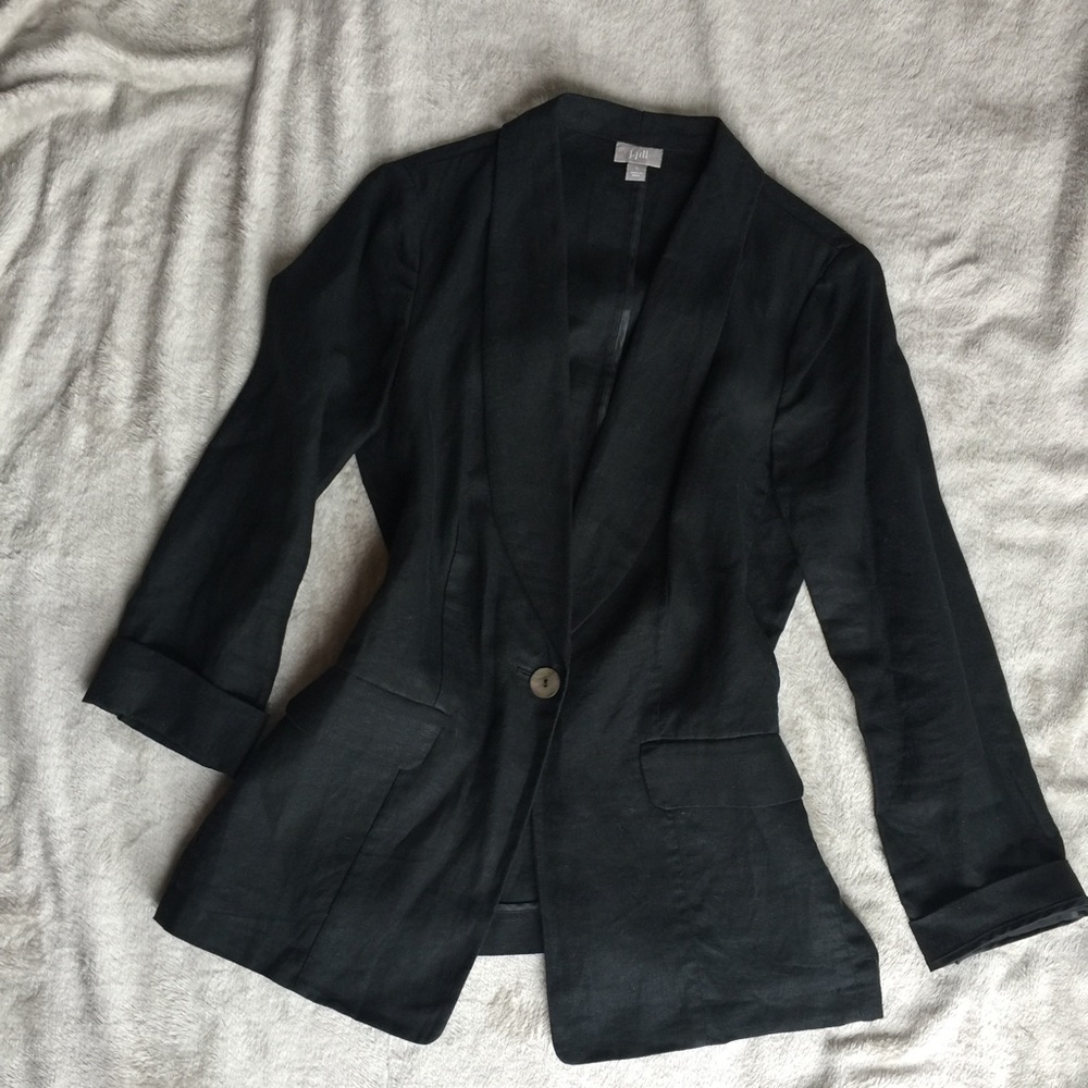 J. Jill 100% Linen Blazer