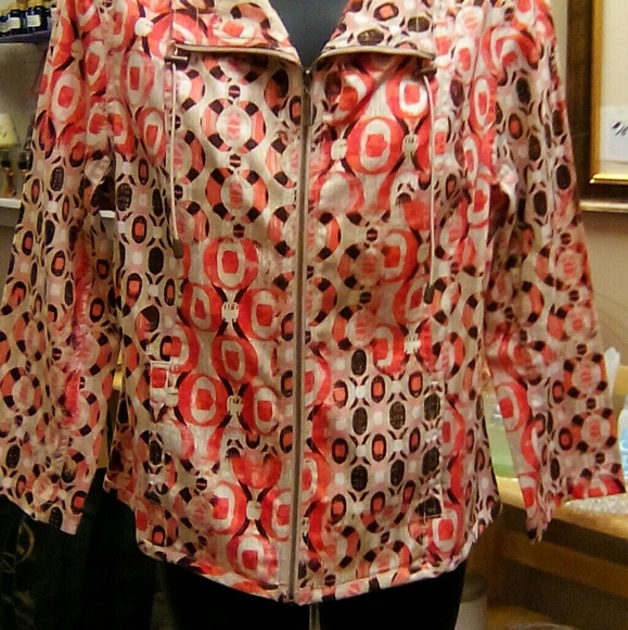 Ruby Rd. Jackets & Blazers - Ruby Rd. Pink and brown design jacket