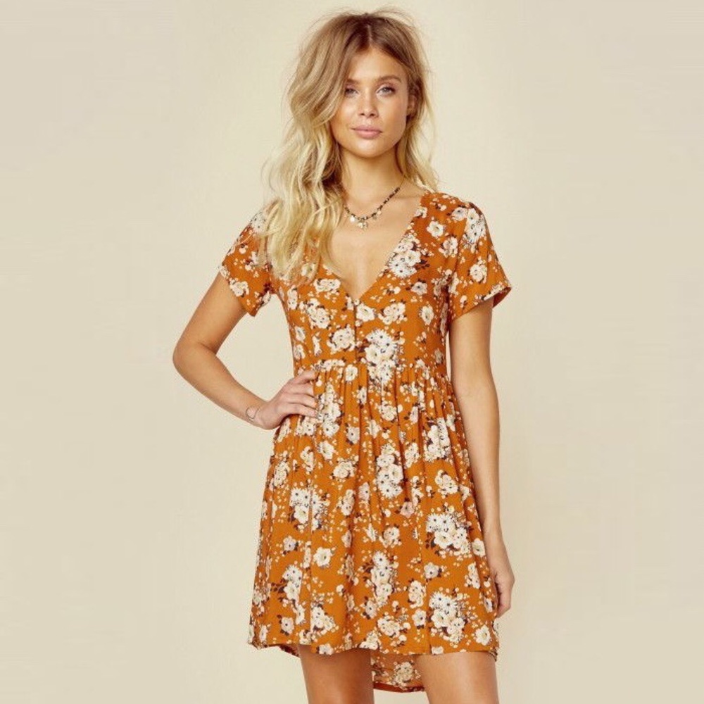 Spell Designs Gypsy Dancer Baby Doll Dress Maple