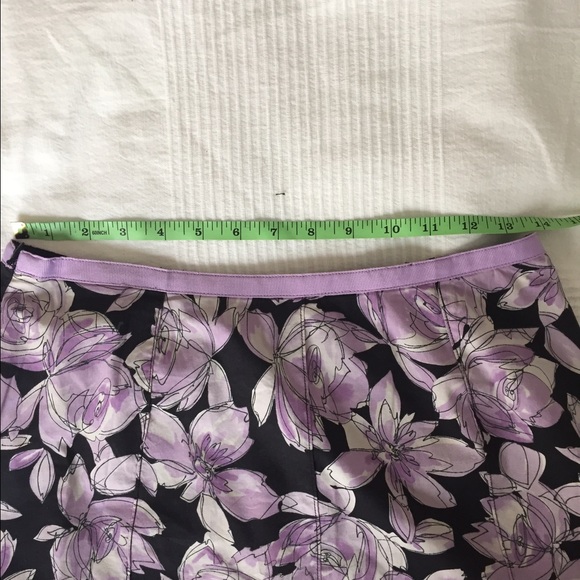 Floral skirt purple and black - Picture 2 of 3