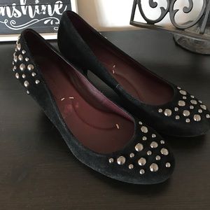 BCBG Black Studded Pumps. Size 8 1/2.