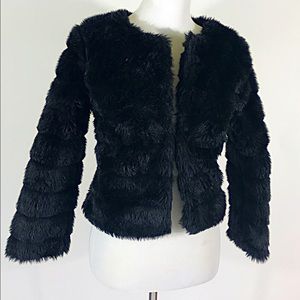 Black Faux Coat