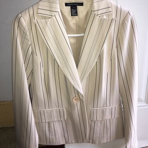 Pre-loved Kenneth Cole suit set. Black pinstripe.