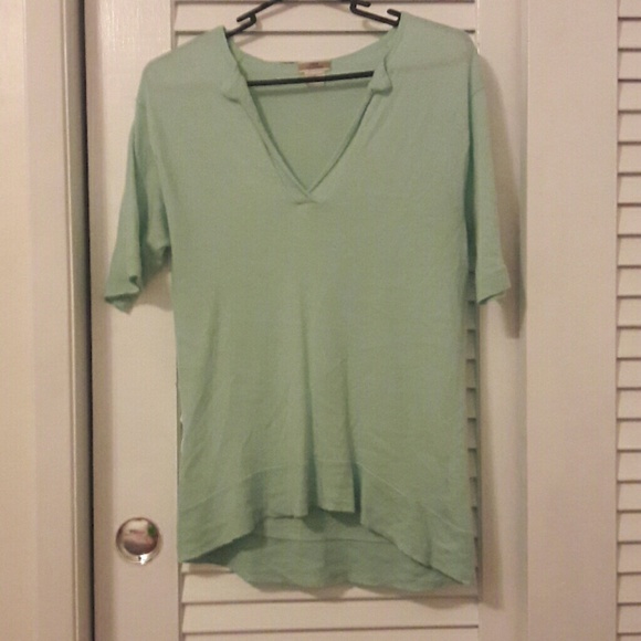 J. Crew Cashmere mint color shirt - Picture 1 of 2