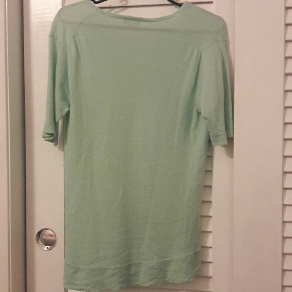 J. Crew Cashmere mint color shirt - Picture 2 of 2