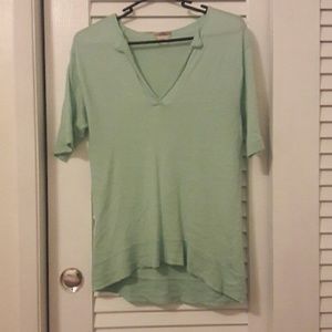 J. Crew Cashmere mint color shirt