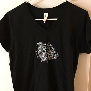 Women's Bulldog spangles shirt