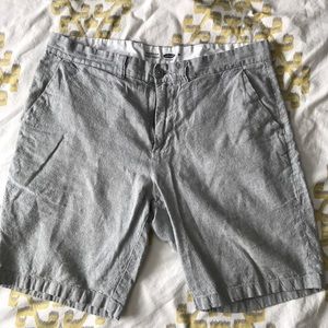 Old Navy Linen Gray Shorts- Size 34