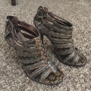 Aldo Snake Skin Heels Size 38