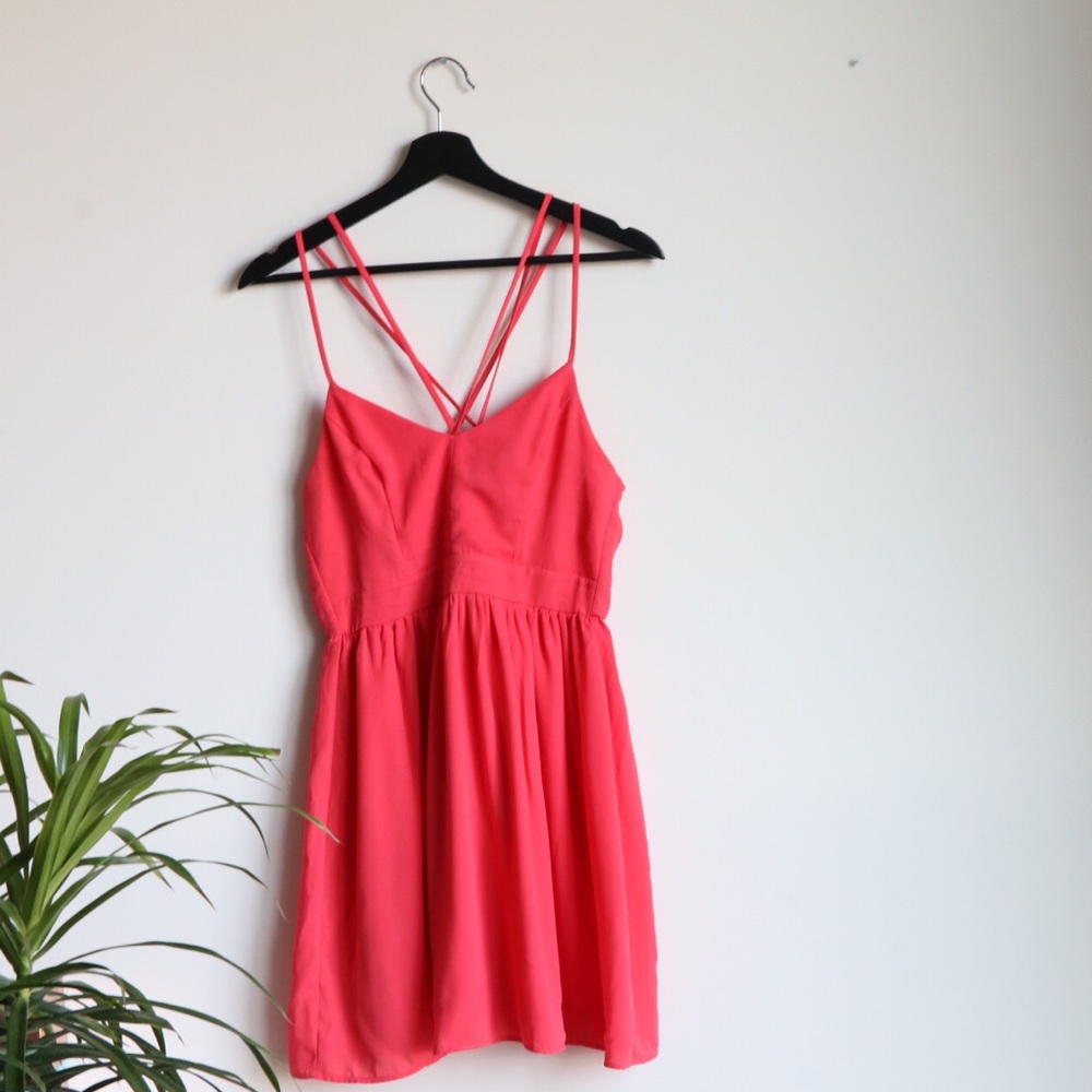 Criss-cross back dress
