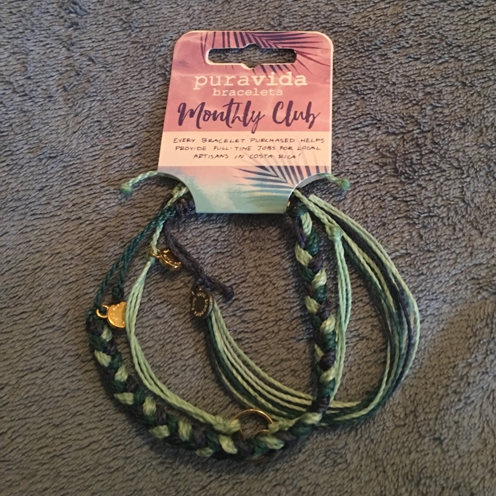 Puravida bracelets.