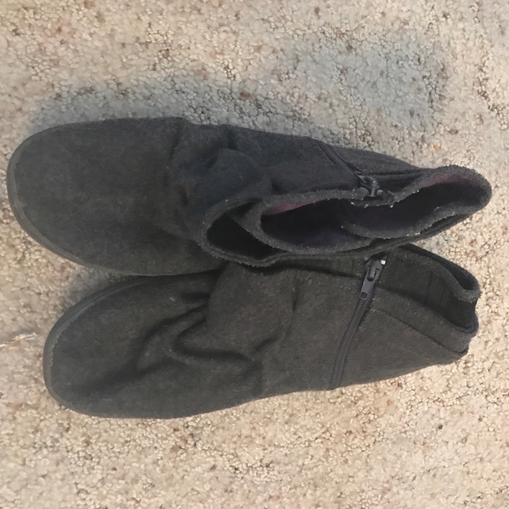 Grey booties