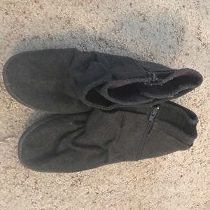 Grey booties