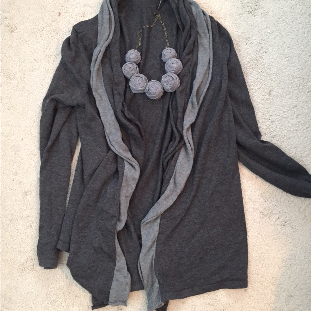 Shades of gray cardigan