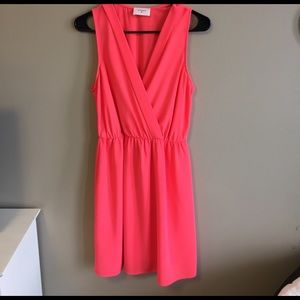 Hot pink dress