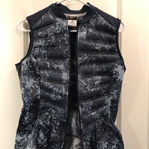 Womens NIKE Aeroloft 800 Running Vest in Blue Camo
