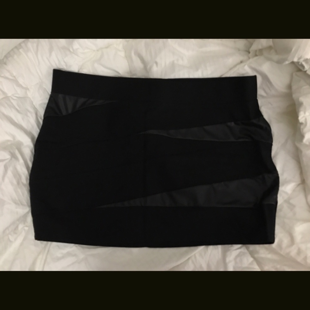 Never Worn - Torrid Black Mini Skirt Faux Leather