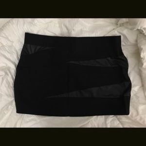 Never Worn - Torrid Black Mini Skirt Faux Leather