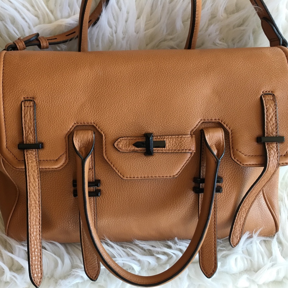 Rebecca Minkoff Jules Satchel Almond Leather