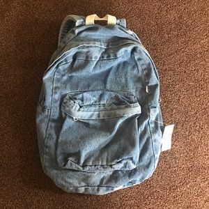 AA cotton canvas denim backpack