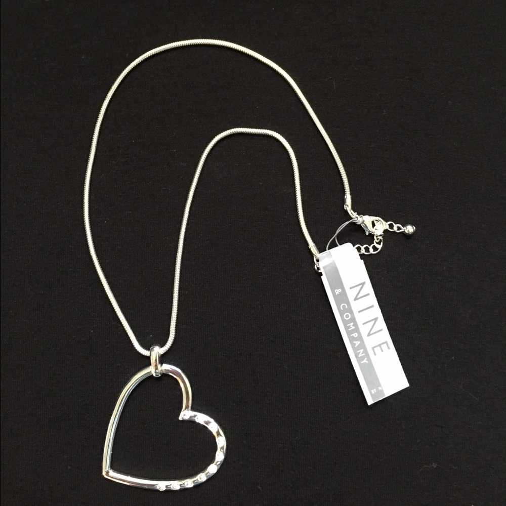 Nine and Company Heart silver necklace