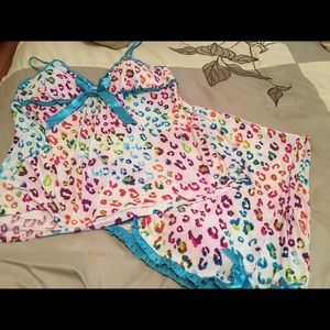 2 piece silky pj Capri set