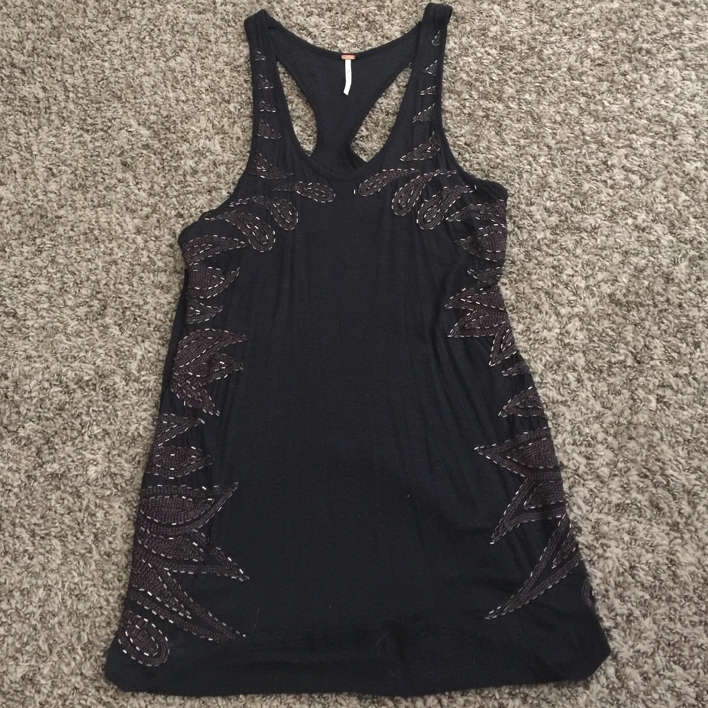 Free People Embellished Tank Small