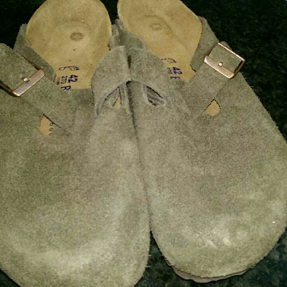 NWOT BIRKENSTOCK Boston Suede Clog Size 42