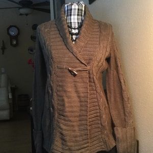 Olive green cardigan size Medium