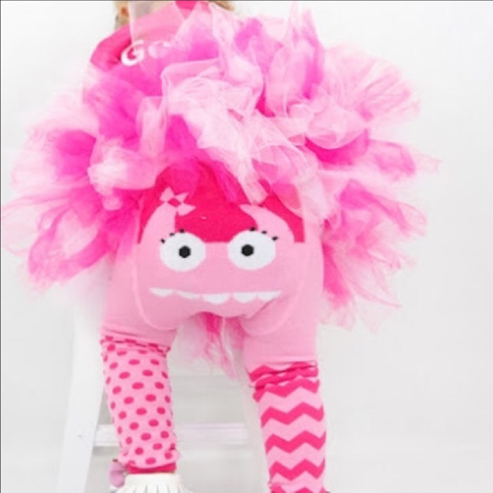 Pink Monster Doodle Pants baby leggings!